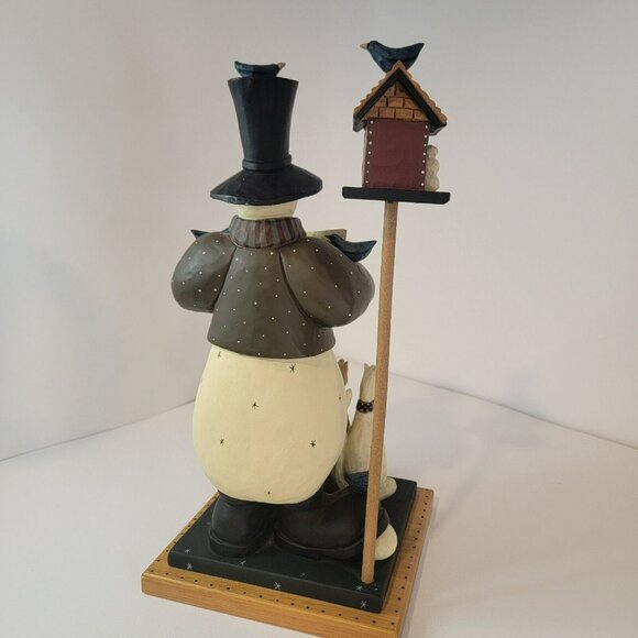 Williraye Studios WW2280 Snowman Serenade Snowman Caroling w/ Cats - Picture 4 of 7